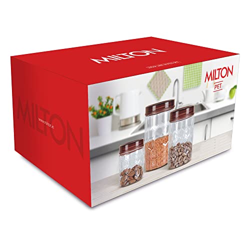 Milton Hexa Airtight Containers for Kitchen Storage Food Grade Plastic, Stackable & Transparent Organizer Jars, Masala Dabba, Set Of 18 (6 x 270ml, 6 x 665ml, 6 x 1.24L) Tea, Coffee, Sugar, Dry Fruits - Image 6