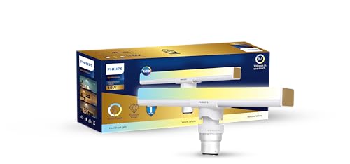 Philips 10W B22 LED T-Bulb | 3 Colors in 1 LED Bulb | Scene Switch T-Bulb for Home & Decoration | Color: Tunable White | Pack of 1 | Gold Perform Series