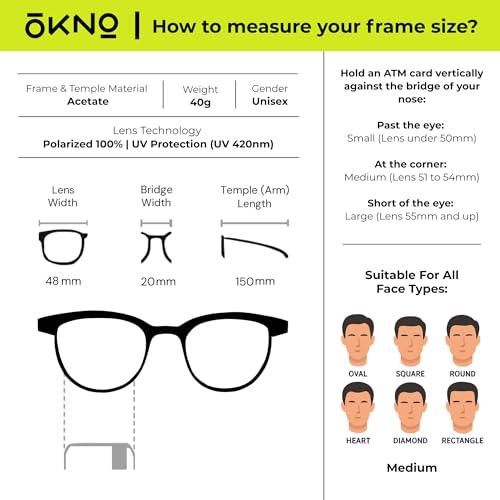 Eyewearlabs OKNO | Polarized Full Rim Alloy-Metal Branded Stylish Sunglasses For Men & Women | 100% UV Protection Shades | Cricket Sports Cycling Driving | Black Lens - Image 3