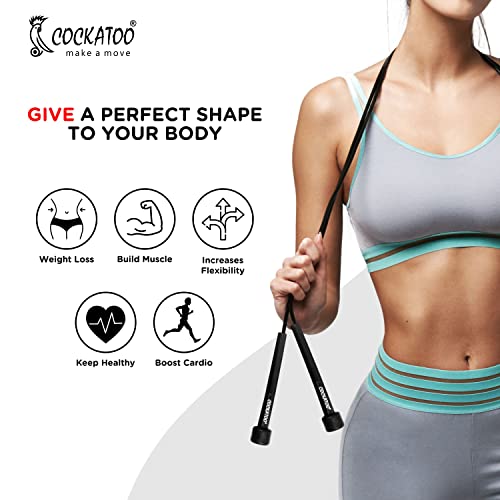 Cockatoo SKP-TP Skipping Rope For Man & Women(Pack Of 1) - Image 3