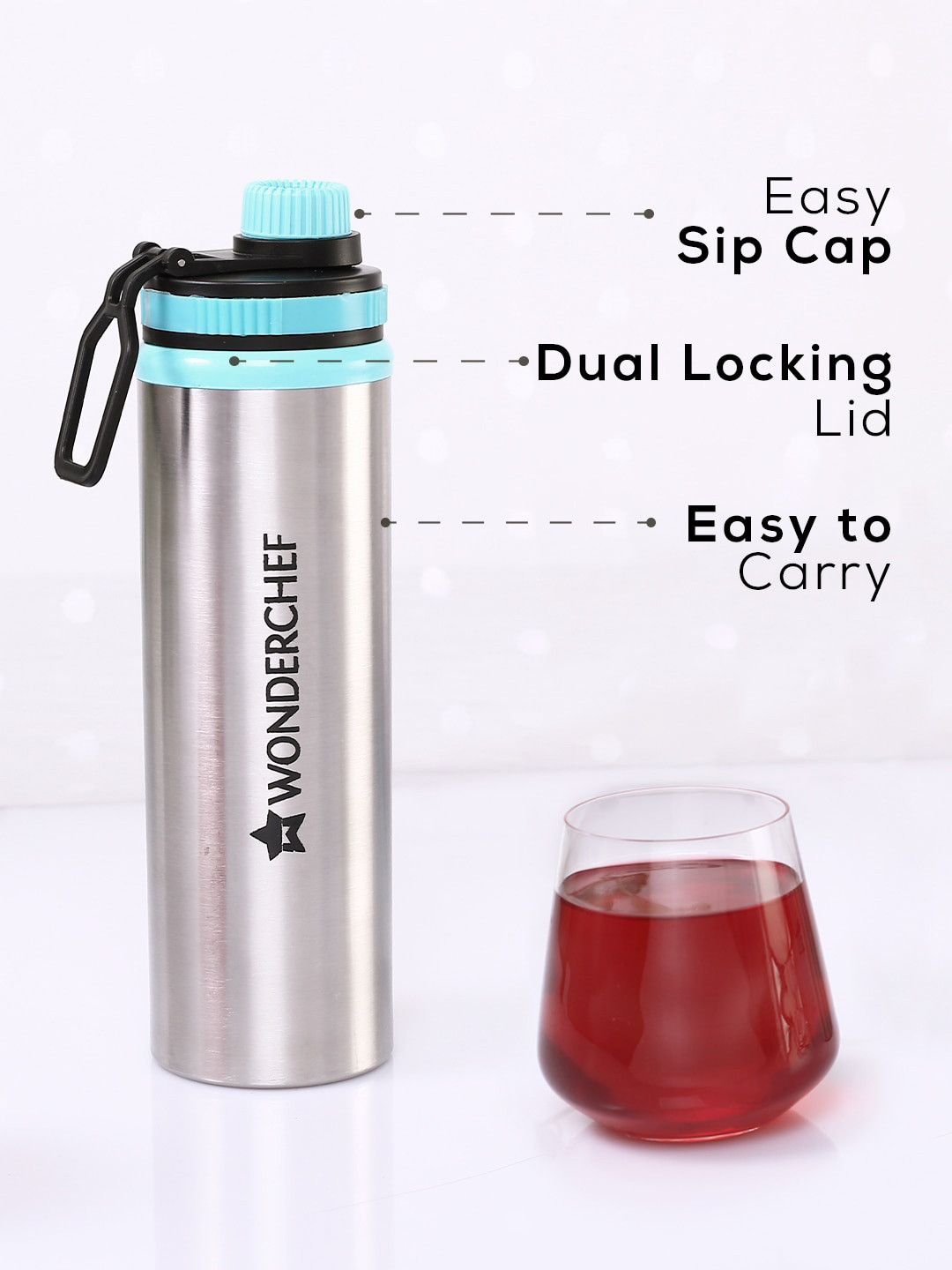 Wonderchef Electric Kettle With Stainless Steel Water Bottle - 1.8 L - Image 3