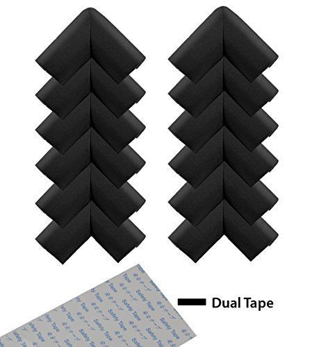 SYGA Pack of 12 Black Corner Edge Guard Protectors Suitable for Table and Desk for Baby Child Infant Kids Safety - Image 6