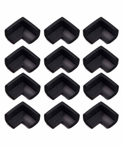 SYGA Pack of 12 Black Corner Edge Guard Protectors Suitable for Table and Desk for Baby Child Infant Kids Safety - Image 7