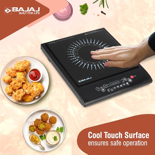 Bajaj Splendid 120TS 1200 Watts Tempered Glass Induction Cooktop With Tact Switch | Stove Comes With 7 Pre-Set Menus | Digital LED Display | 1 Year Warranty 【Black & White】 - Image 6