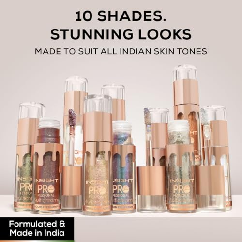 INSIGHT Professional Multichrome Liquid Eyeshadow – Saphhire Dust | Metallic Effect | Green Tea & Cucumber Extracts | Striking Look | Versatile Use | Transfer-Proof | Dynamic Finish – 5g - Image 6