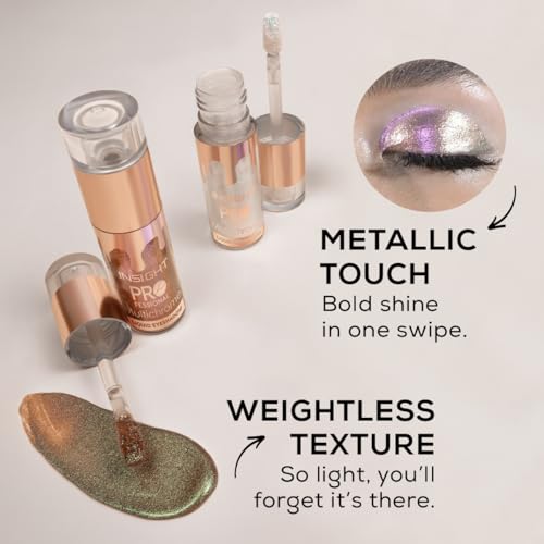 INSIGHT Professional Multichrome Liquid Eyeshadow – Saphhire Dust | Metallic Effect | Green Tea & Cucumber Extracts | Striking Look | Versatile Use | Transfer-Proof | Dynamic Finish – 5g - Image 7