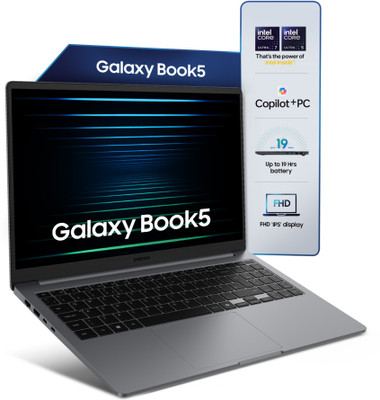 Samsung Galaxy Book5 AI Metal Intel Core Ultra 5 225U - (16 GB/512 GB SSD/Windows 11 Home) NP750XHD Thin and Light Laptop(15.6 Inch, Gray, 1.55 Kg, With MS Office) - Image 2