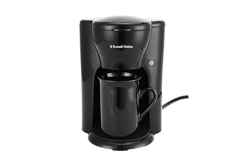 Russell Hobbs Quiet Brew 1 Cup Coffee Maker | 300W, 0.125L Capacity, Fast Brewing in Under 3 Minutes | Includes Ceramic Cup & Permanent Filter | Compact Design, Anti-Slip Coaster | 2-Year Warranty - Image 3