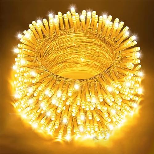 Homesake® 36 Feet Long 40 LED Power Pixel Serial String light Fairy Lights, Plug Sourced, Home & Outdoor light for christmas tree light corner Home, ornament setup festive decor (Pack of 1 Warm White) - Image 5