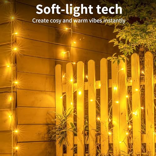 Homesake® 36 Feet Long 40 LED Power Pixel Serial String light Fairy Lights, Plug Sourced, Home & Outdoor light for christmas tree light corner Home, ornament setup festive decor (Pack of 1 Warm White) - Image 6