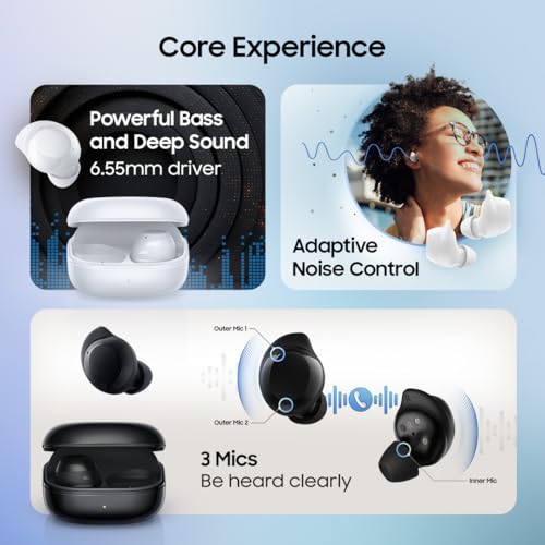 Samsung Galaxy Buds Core (Black) Galaxy AI Enabled in-Ear TWS with ANC | Enriched Bass | 6 Mic Setup | IP54 | 35hrs Battery | Touch Controls - Image 5