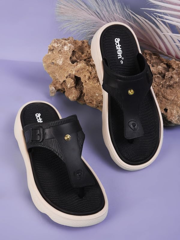 ACTION Women’s Thong Flip-Flops | Comfortable, Stylish Footwear for Everyday Use | Lightweight, Cushioned Footbed, Non-Slip Sole | Perfect for Summer, Beach, and Casual Wear - Image 2