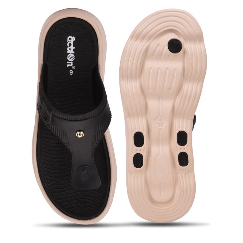 ACTION Women’s Thong Flip-Flops | Comfortable, Stylish Footwear for Everyday Use | Lightweight, Cushioned Footbed, Non-Slip Sole | Perfect for Summer, Beach, and Casual Wear - Image 6