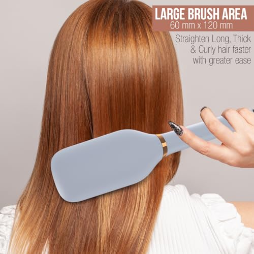 Havells Keratin Infused Hair Straightener Brush With Temperature Control For All Hair Types|Auto Shut off After 45 Minutes| 1.8mm Swivel Cord |2 Years Guarantee| HS6000 - Image 6