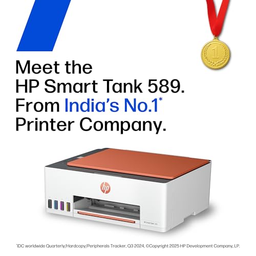 HP Smart Tank 589 All-in-One WiFi Colour Printer |Up to 4000 Black & 6000 Colour Prints I Print,Scan & Copy for Home/Office - Image 3