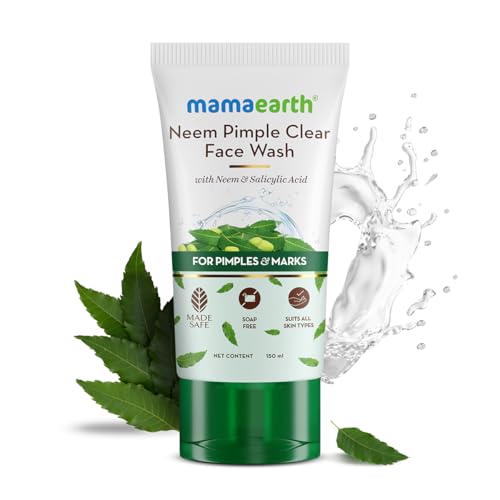 Mamaearth Neem Pimple Clear Face Wash with Neem & Salicylic Acid | Fights Pimples, Reduces Marks & Purifies Skin | Gently Cleanses & Controls Excess Oil | For All Skin Types | 150 ml - Image 2
