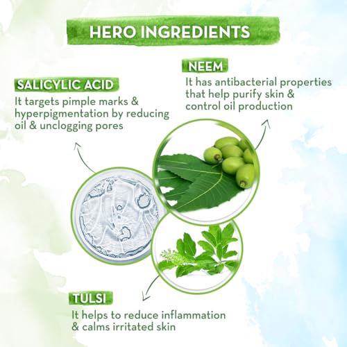 Mamaearth Neem Pimple Clear Face Wash with Neem & Salicylic Acid | Fights Pimples, Reduces Marks & Purifies Skin | Gently Cleanses & Controls Excess Oil | For All Skin Types | 150 ml - Image 4