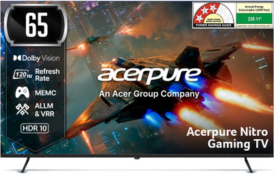 acerpure 164 cm (65 inch) QLED Ultra HD (4K) Smart Google TV 2025 Edition with 120 Hz GTV 5.0 |Android 14 |Dolby Vision & Dolby Atmos|50W Sound|Tuner|Wi-Fi Direct|ALLM |VRR|MEMC|Karaoke|AI|Gaming |Wall Mount(AP65UG75PNTO5) - Image 2