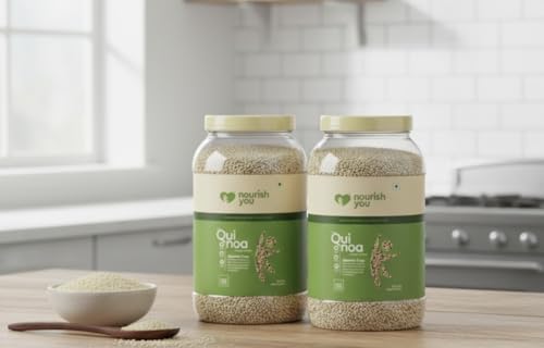 Nourish You Premium White Quinoa 2 kg + 2 kg Value Pack | Gluten-Free & Saponin-Free | High Protein & Fibre | 101% Wholegrain Certified Grain | Diet Food for Weight Management - Image 3