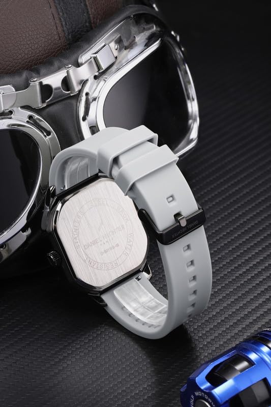 Daniel Hechter Paris Rivoli Collection Modern Analog Watch for Men with Octagon Dial and Silicon Band-DHM1003 - Image 5