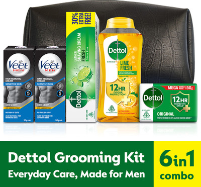 Dettol Ultimate Multipurpose Grooming & Shower Kit Men(6 Items in the set) - Image 2