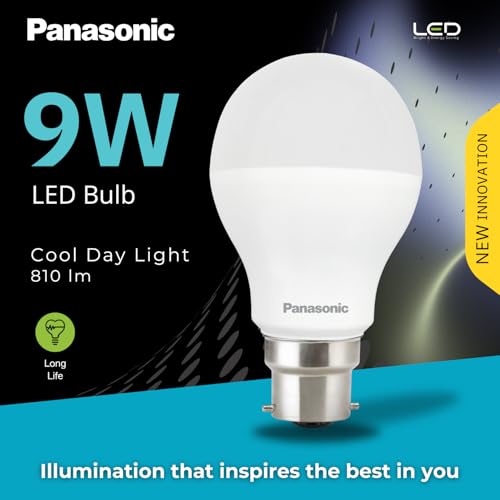 Panasonic 9 Watt LED Bulb, B22 Base 9W Light For Home, 25000+ BH with 1 Year Warranty, 6500K Cool Day (Pack of 2) - Image 7