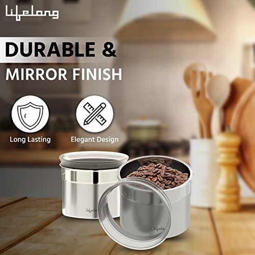 Lifelong Kitchen Storage Canisters (Set of 4) |See through lid | 500 ml each | LLCAN04 - Image 4