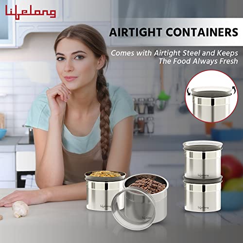 Lifelong Kitchen Storage Canisters (Set of 4) |See through lid | 500 ml each | LLCAN04 - Image 5