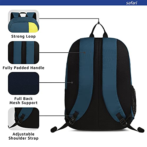Safari Spartan 21 Ltrs Water Resistant Backpack - Teal, S (SPARTAN19CBTEA) - Image 5