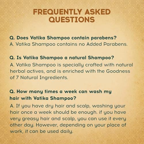 Dabur Vatika Ayurvedic Shampoo - 1 L | For Strong & Healthy Hair | No Parabens | For All Hair Types | Power of Dus Poshan for 10 Hair Problems - Image 6