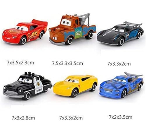 Galaxy Hi-Tech Mini Metal Die Cast Car Toy Vehicle Play Set, Free Wheel High Speed Unbreakable, Small Racing Movie Vehicle Car for Exciting Playtime Adventures for Kid, Multicolor, Set of 6 - Image 6