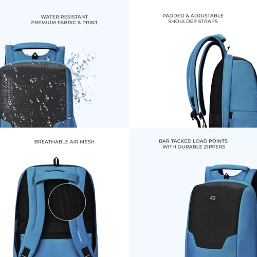 Gear NG Future Anti-Theft Faux Leather Water Resistant Laptop Backpack - Image 4