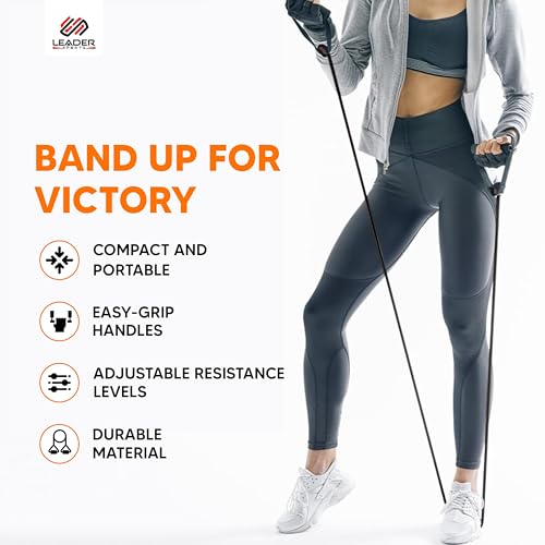 Resistance Tube with Foam Handles, Door Anchor for Exercise & Stretching - Ideal for Home & Gym Workouts - Multi Resistance - Image 4