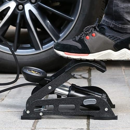 Honor Double Cylinder Portable High Pressure Foot Air Pump Compressor for Car and Bike Air Pump for Motorbike,Cars,Bicycle,for Football,Cycle Pumps for Bicycle,car air Pump for tubeless. - Image 7