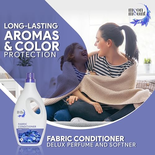 Moon & Mount Lavender Fabric Conditioner 1L – Softens Clothes, Long-Lasting Freshness, Hand & Machine Wash - Image 3