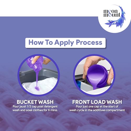 Moon & Mount Lavender Fabric Conditioner 1L – Softens Clothes, Long-Lasting Freshness, Hand & Machine Wash - Image 4