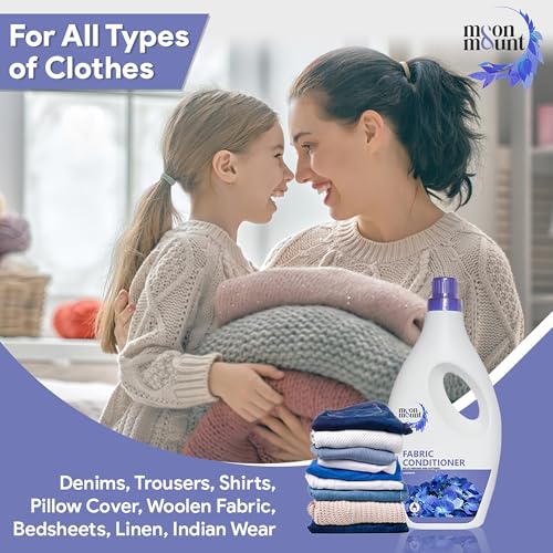 Moon & Mount Lavender Fabric Conditioner 1L – Softens Clothes, Long-Lasting Freshness, Hand & Machine Wash - Image 5