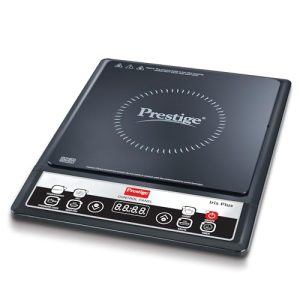 Prestige Iris Plus 1600 Watts Induction Cooktop | 4KV Surge Protection | 6 Preset Indian Menu Options & Timer | Soft Touch Button | Easy to Clean | Portable | 1Y Warranty | Black | BIS Certified