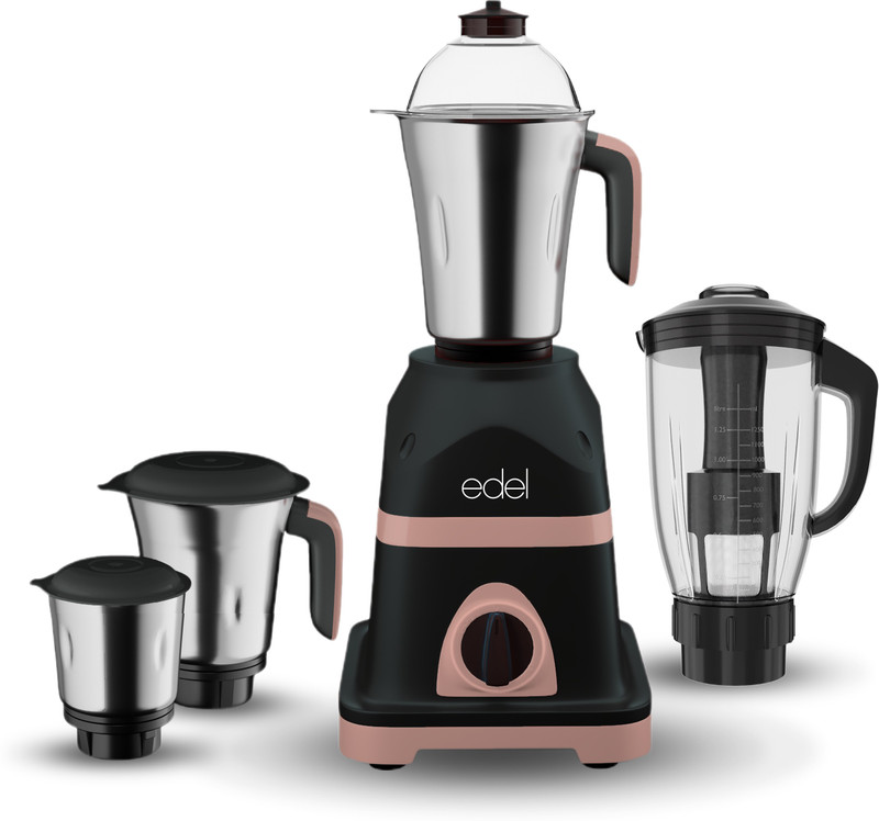 Edel by Lifelong Premio 2.0 800 W Juicer Mixer Grinder(Premio 2.0 | 4 Jars | Black)