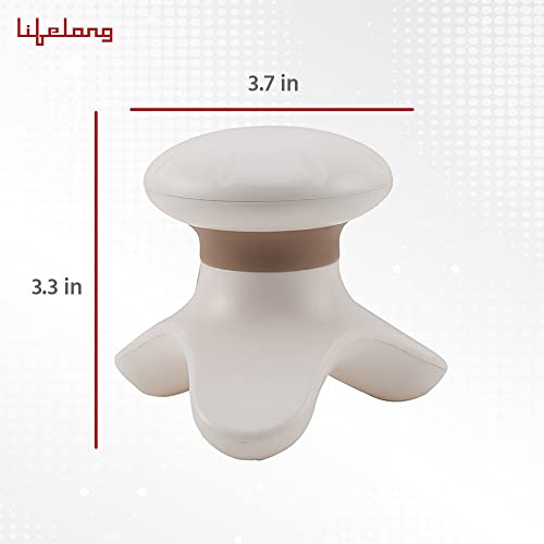 Lifelong Battery Powered Mini Head and Body Massager, Brown - Image 3