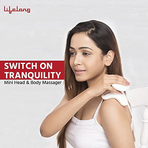 Lifelong Battery Powered Mini Head and Body Massager, Brown - Image 7