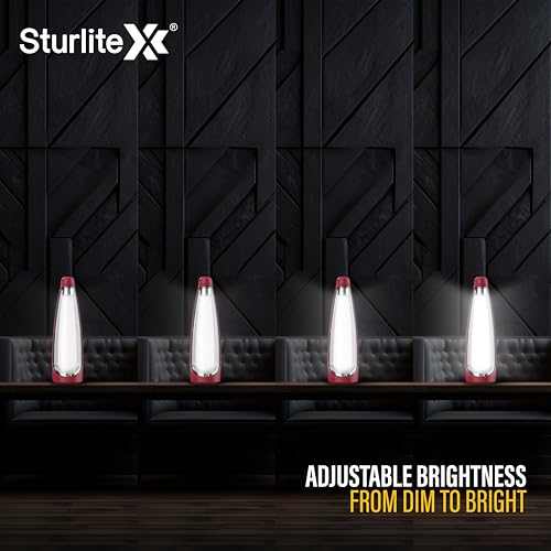 Sturlite Pton 12W LED Portable Lantern| 2200mAh Rechargeable Li-ion Battery| Upto 15Hrs Long Battery Back Up| 360° Light Spread & Knob for Brightenss Adjustment LED Lamp - (Pack of 1) - Image 5