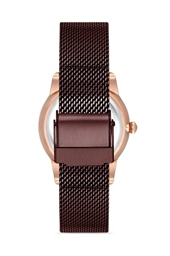 Ferro Lucca Analog Brown Round Dial Women's Watch - Image 3