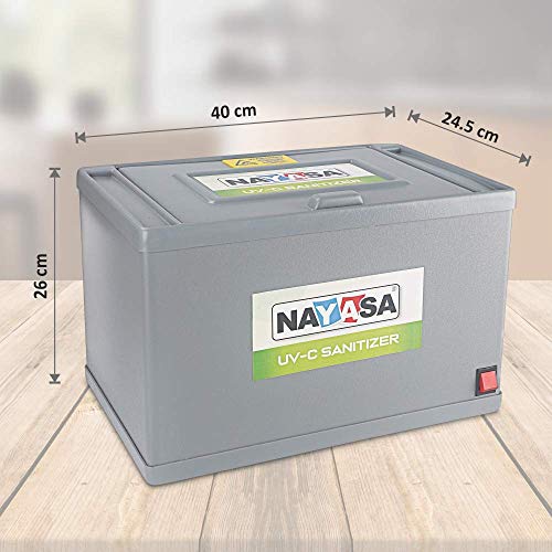 Nayasa UV-C Sanitizer Storage Box (15Ltrs) Grey Color - Image 6