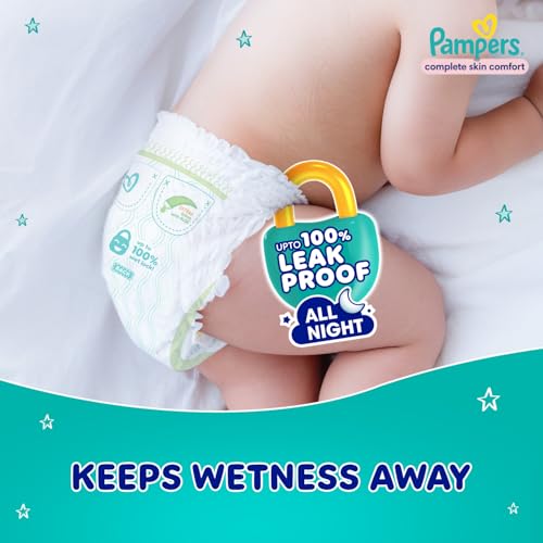 Pampers Complete Skin Comfort Pants| Pant style Diaper Medium, 228 count| Anti-Rash blanket lotion with Vit E and Aloe Vera | All night protection with leak proof technology(76 Count, Pack of 3) - Image 5