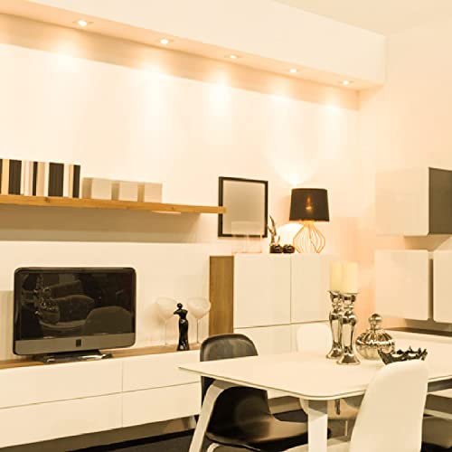 wipro Garnet 3 W Slim COB Downlight for False Ceiling | Warm White (2700 K) | Ceiling or Cabinet Light with Adjustable Optics | Pack of 4 - Image 4