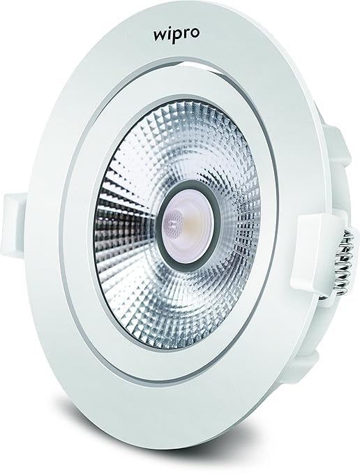 wipro Garnet 3 W Slim COB Downlight for False Ceiling | Neutral White (4000K) | Ceiling or Cabinet Light with Adjustable Optics | Pack of 10 - Image 3