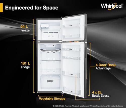 Whirlpool 235 L 3 Star Convertible Frost Free inverter Double Door Refrigerator (IF INV 278 RADIANT STEEL(3S) CONV-TL) - Image 7