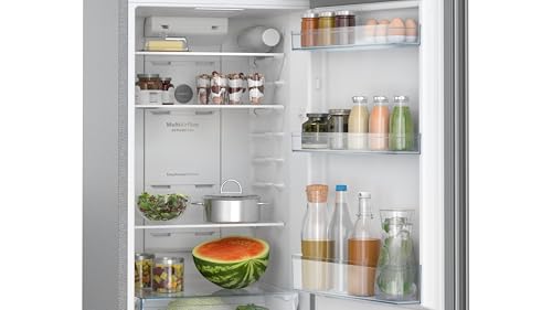 Bosch 269L 2 Star Inverter Frost free Double Door Refrigerator (CTN29S02NI, 18 Hours Cooling Retention, Digital Display, Super Freeze, 80min Convert, Fine Steel) - Image 5