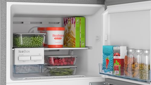 Bosch 269L 2 Star Inverter Frost free Double Door Refrigerator (CTN29S02NI, 18 Hours Cooling Retention, Digital Display, Super Freeze, 80min Convert, Fine Steel) - Image 7